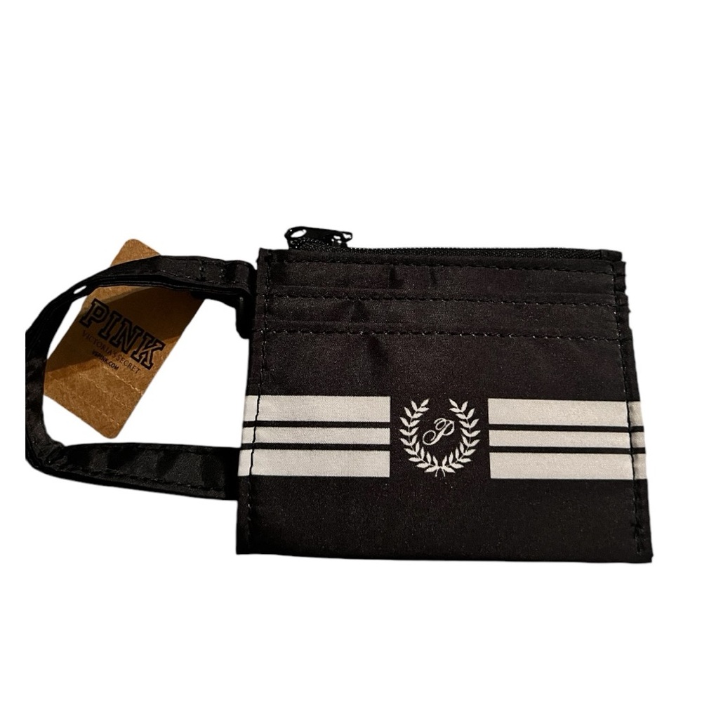 Victoria’s Secret Card Holder Zip Shut Change Purse Black NWT